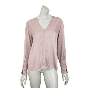 Forte_Forte Italy Women's Vneck Blouse in light purple Size 2